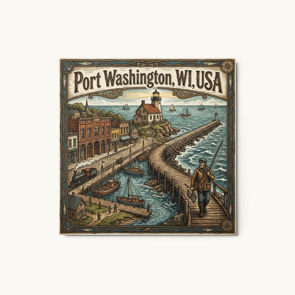 Port Washington, WI Metal Print