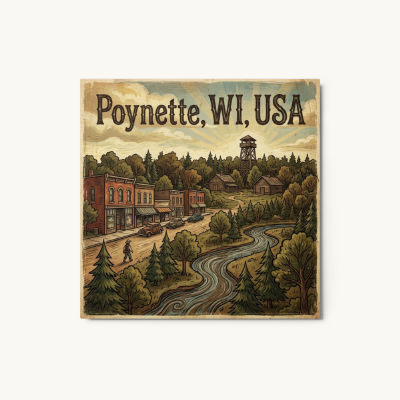 Poynette, WI Metal Print
