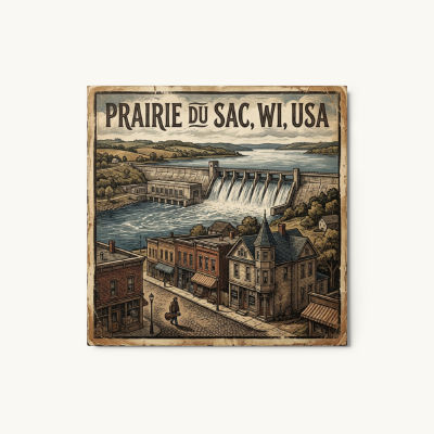 Prairie du Sac, WI Metal Print