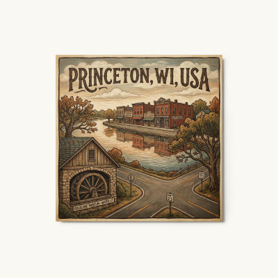 Princeton, WI Metal Print