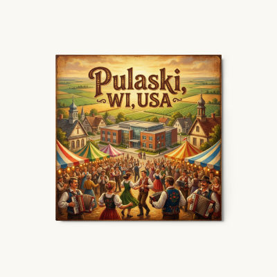 Pulaski, WI Metal Print