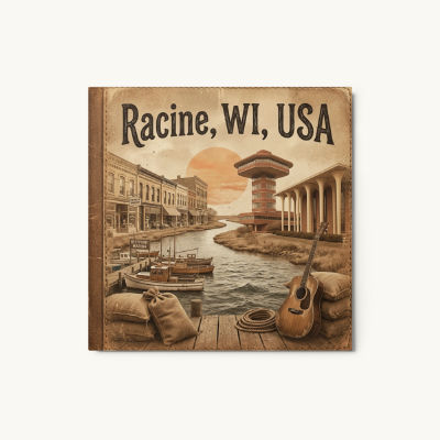 Racine, WI Metal Print