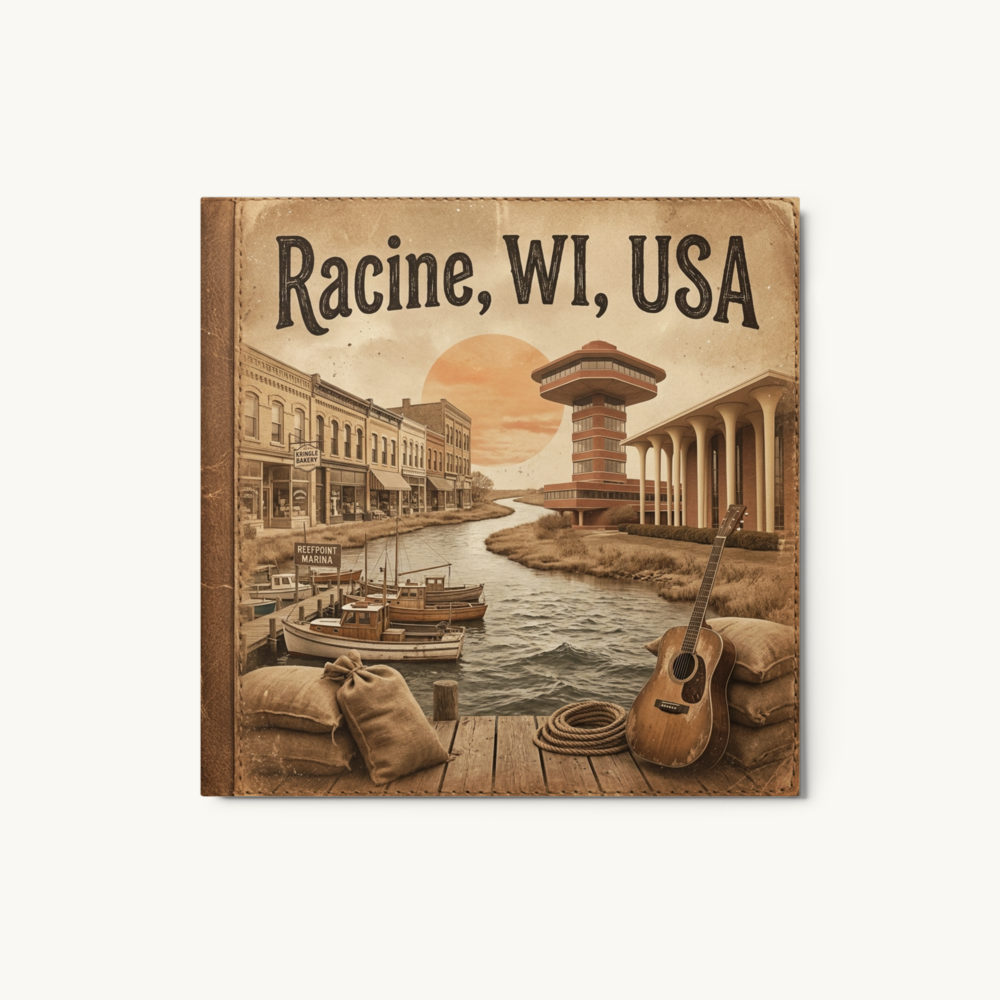 Racine, WI Metal Print