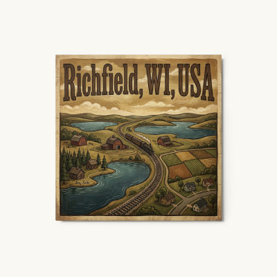 Richfield, WI Metal Print