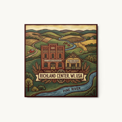 Richland Center, WI Metal Print