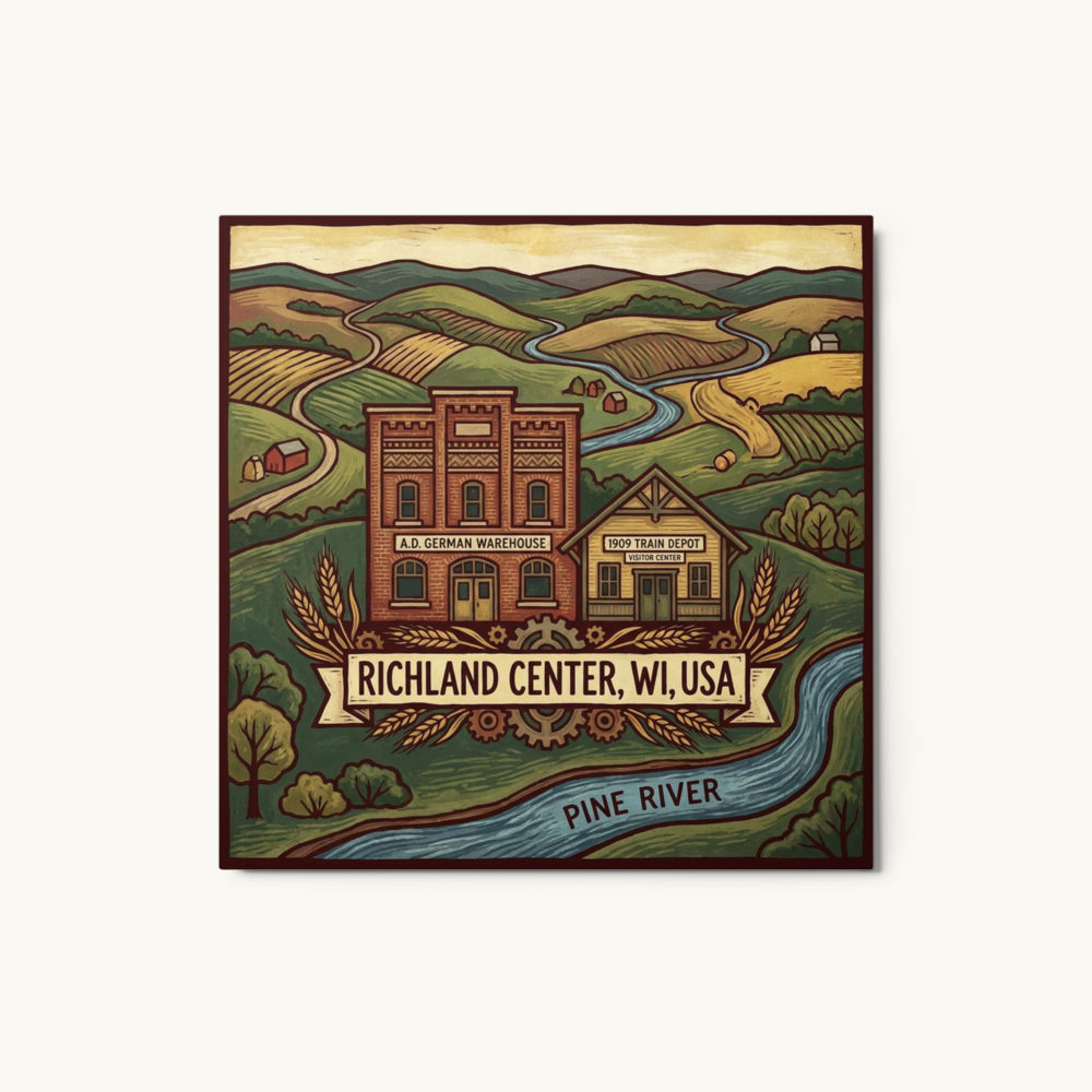 Richland Center, WI Metal Print