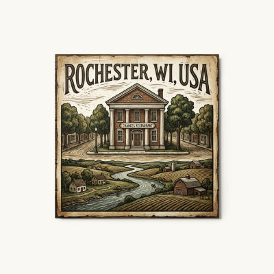 Rochester, WI Metal Print