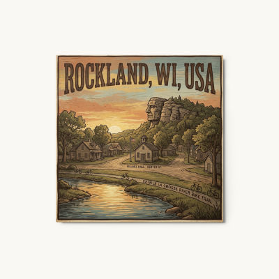 Rockland, WI Metal Print