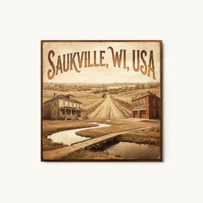 Saukville, WI Metal Print