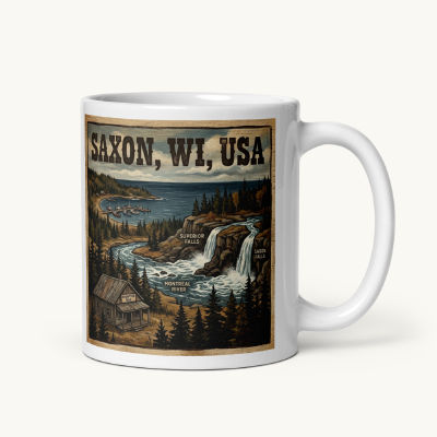 Saxon, WI Coffee Mug
