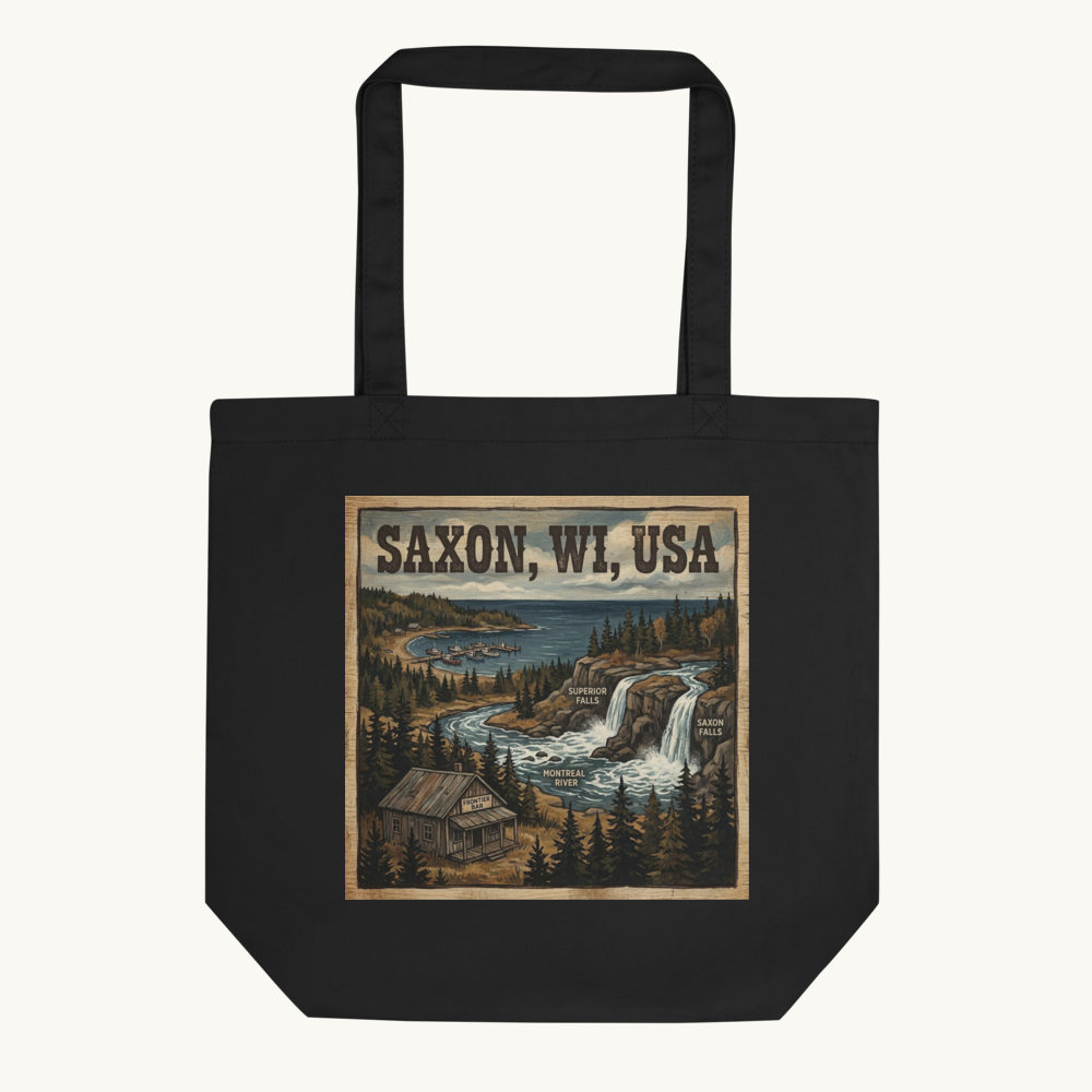 Saxon, WI Tote Bag