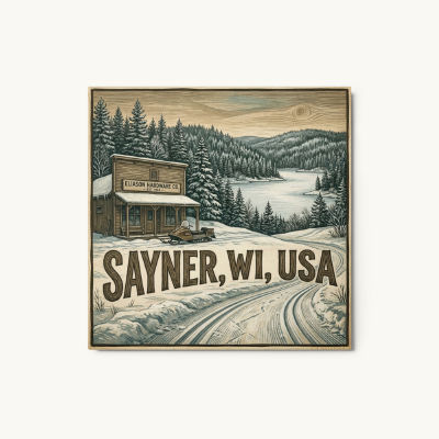 Sayner, WI Metal Print