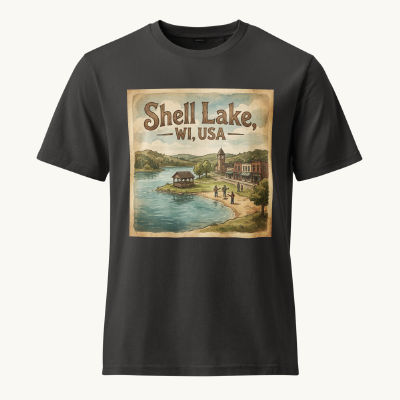 Shell Lake, WI Vintage Tee