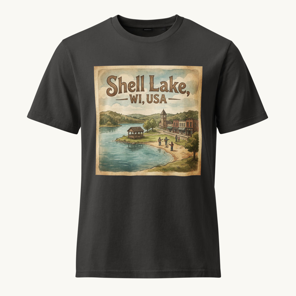 Shell Lake, WI Vintage Tee