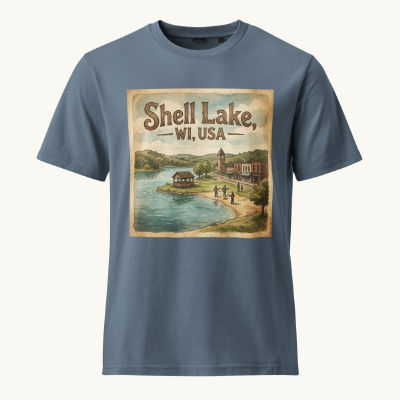 Shell Lake, WI Vintage Tee