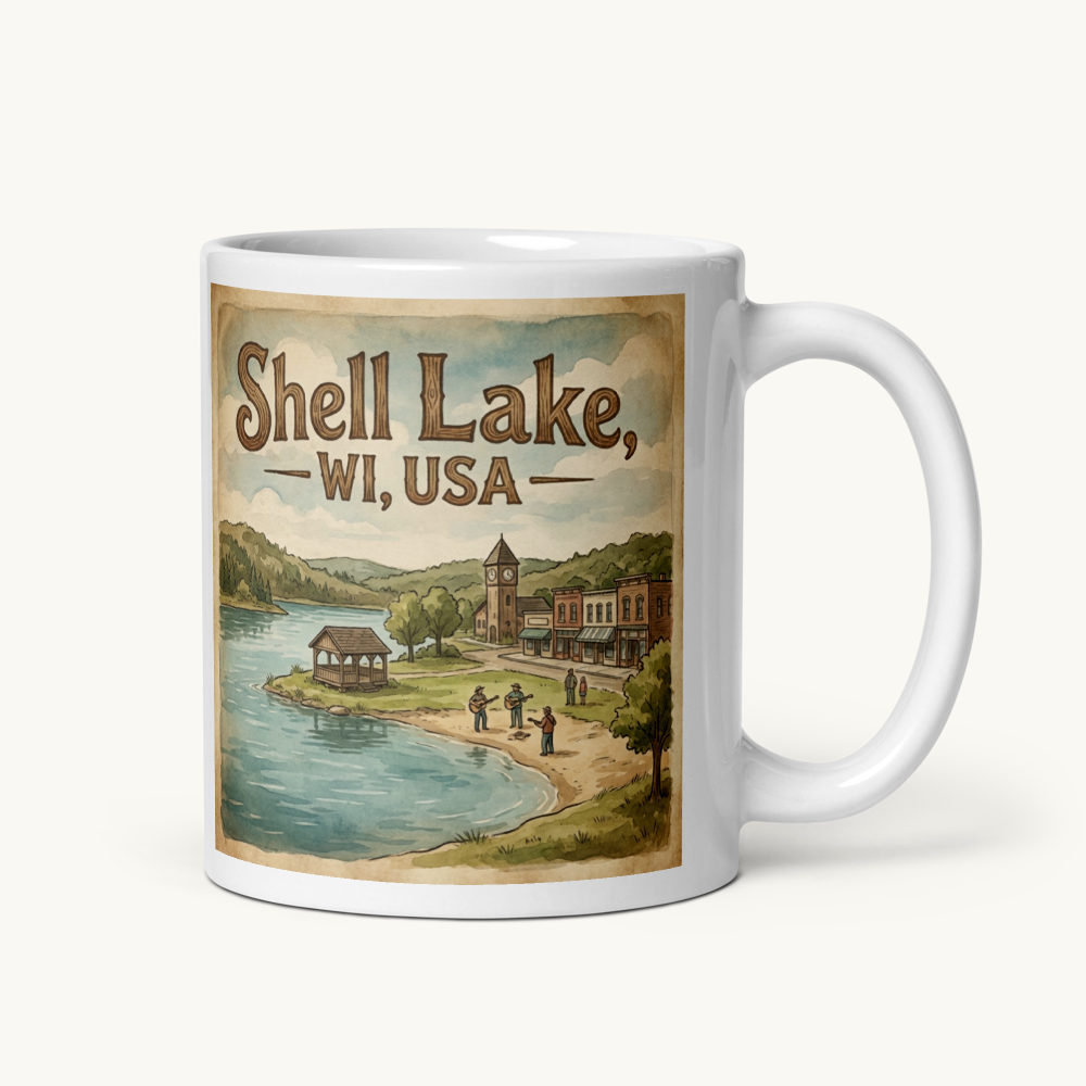 Shell Lake, WI Coffee Mug
