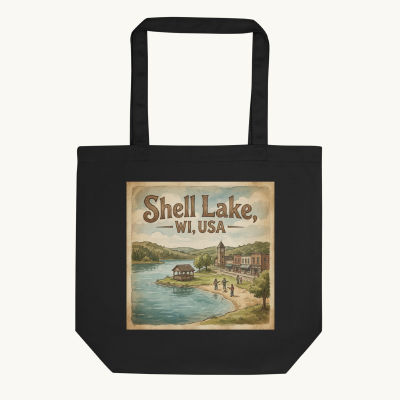 Shell Lake, WI Tote Bag