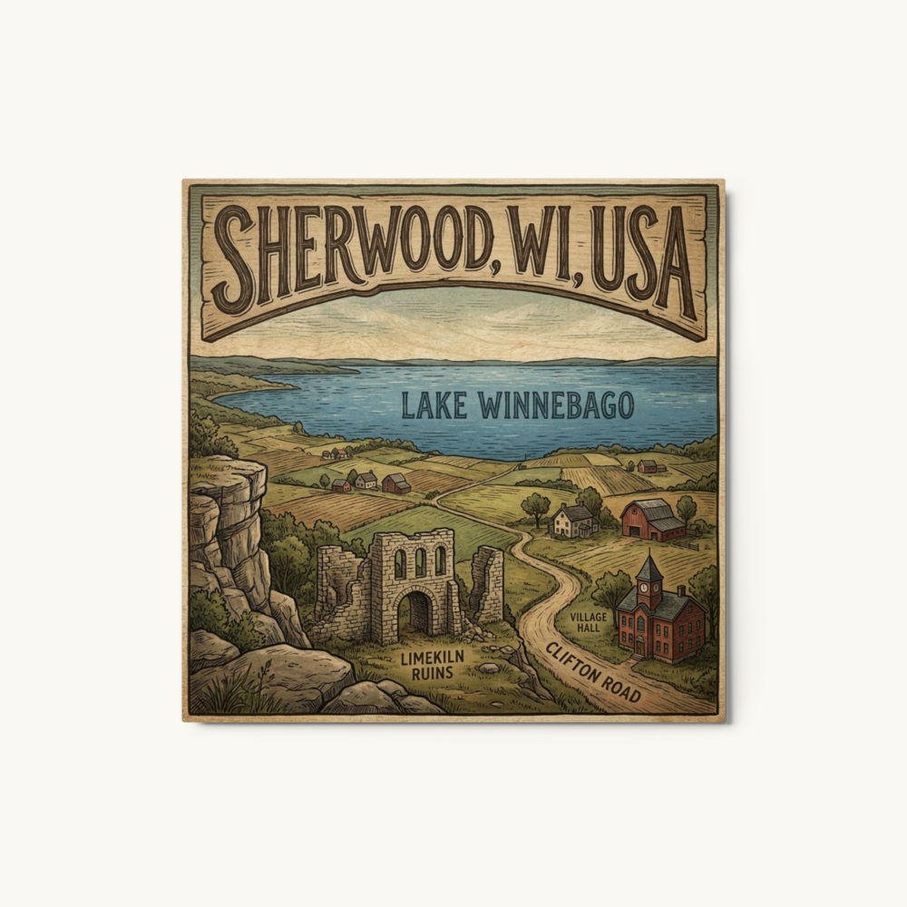 Sherwood, WI Metal Print