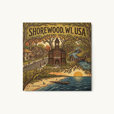 Shorewood, WI Metal Print