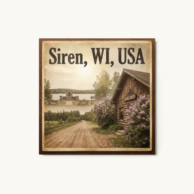 Siren, WI Metal Print