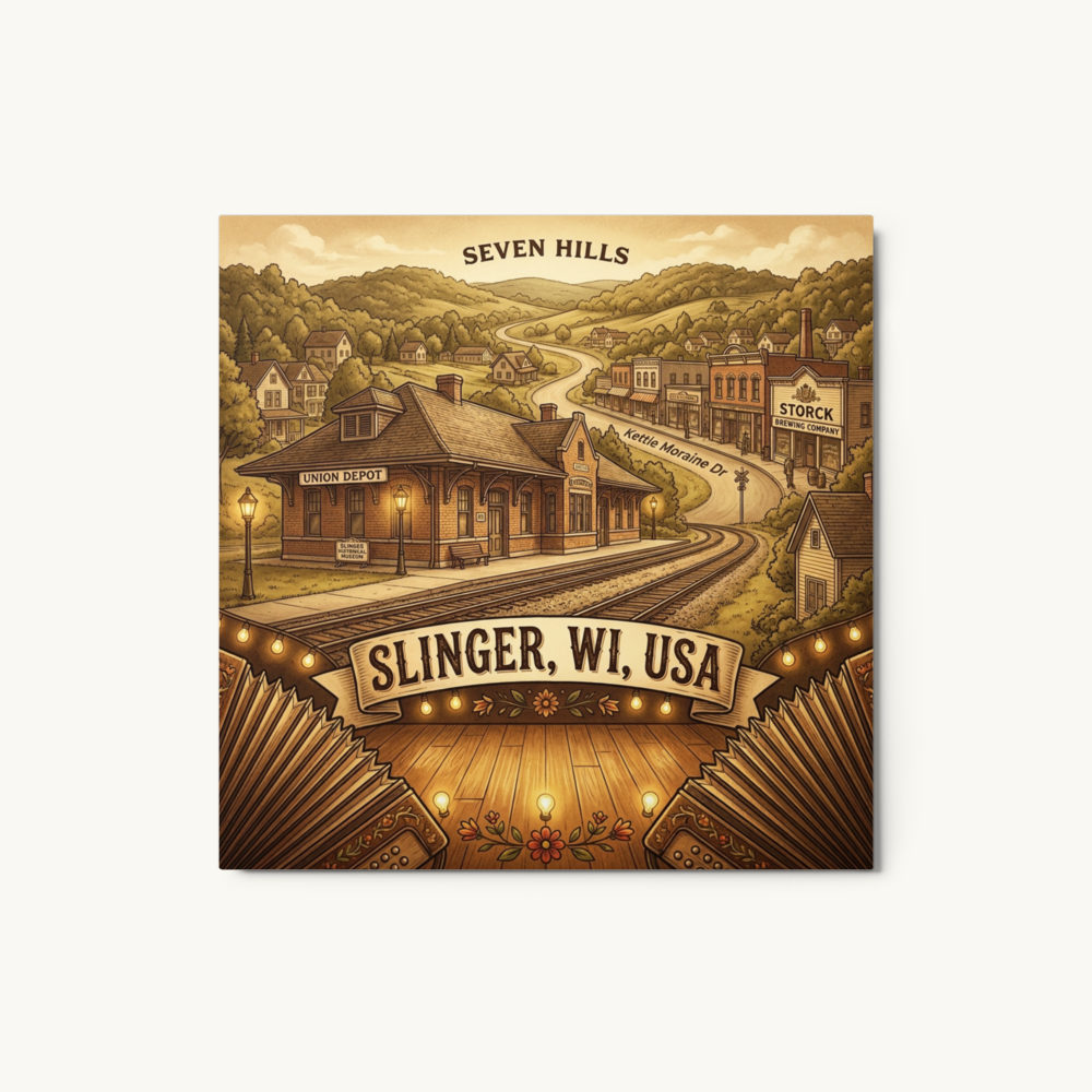 Slinger, WI Metal Print