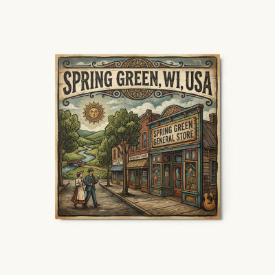Spring Green, WI Metal Print