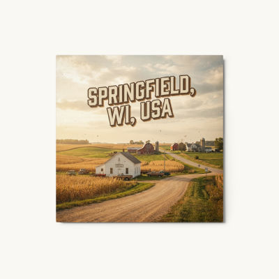Springfield, WI Metal Print