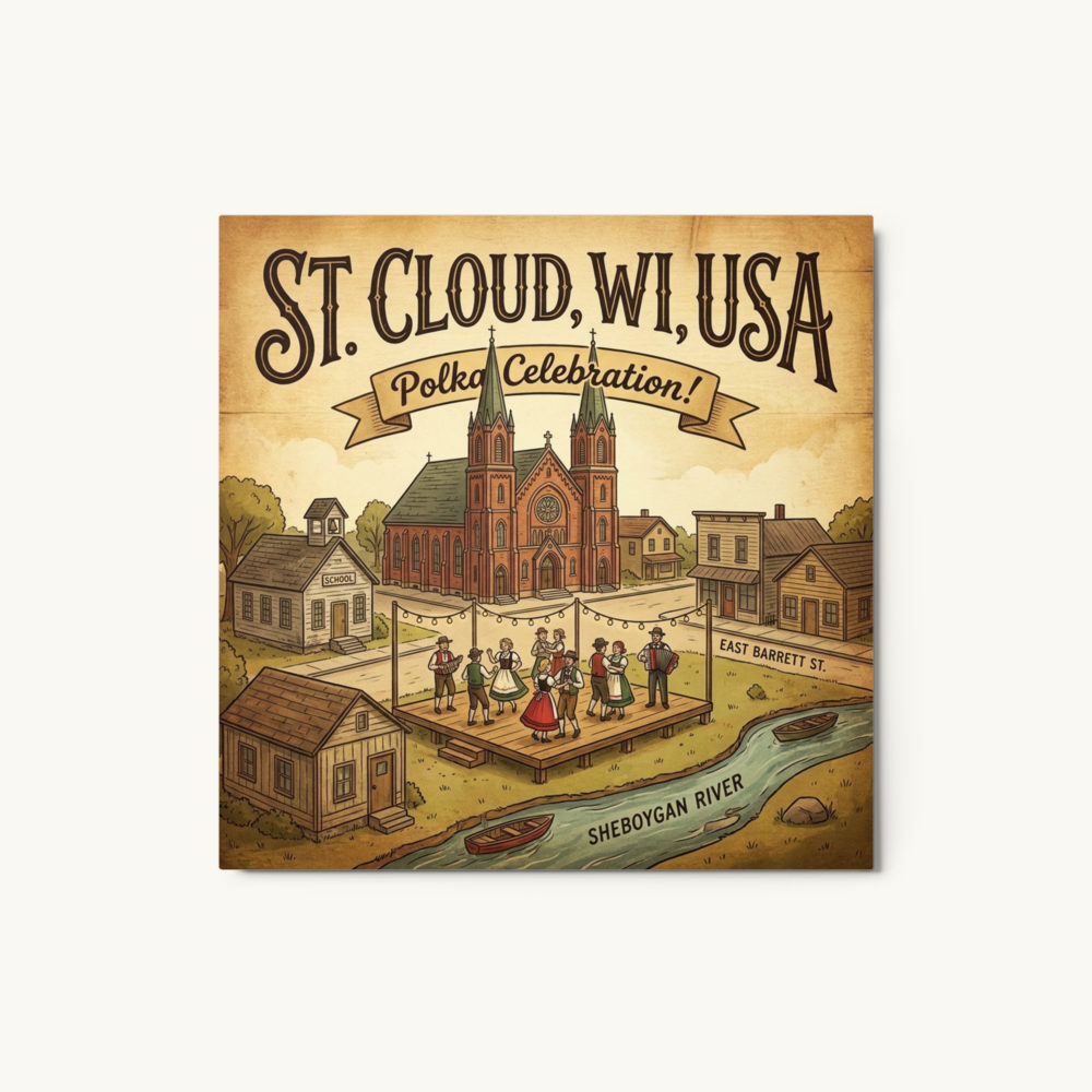 St. Cloud, WI Metal Print