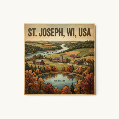 St. Joseph, WI Metal Print