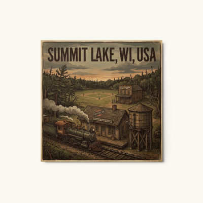Summit Lake, WI Metal Print