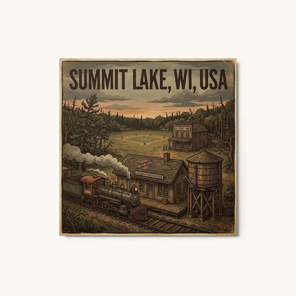 Summit Lake, WI Metal Print