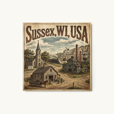 Sussex, WI Metal Print