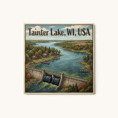 Tainter Lake, WI Metal Print