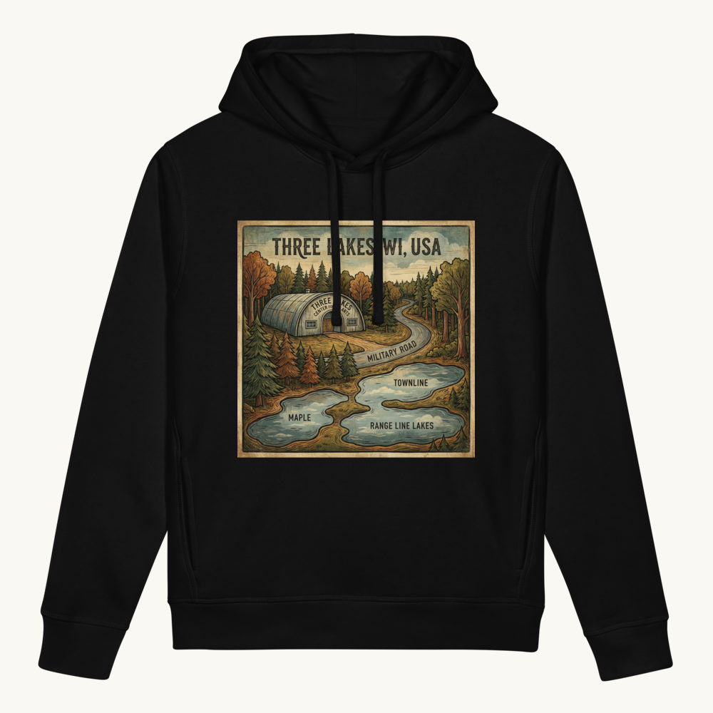 Three Lakes, WI Hoodie