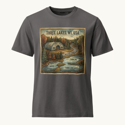 Three Lakes, WI Vintage Tee