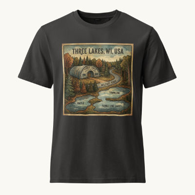 Three Lakes, WI Vintage Tee