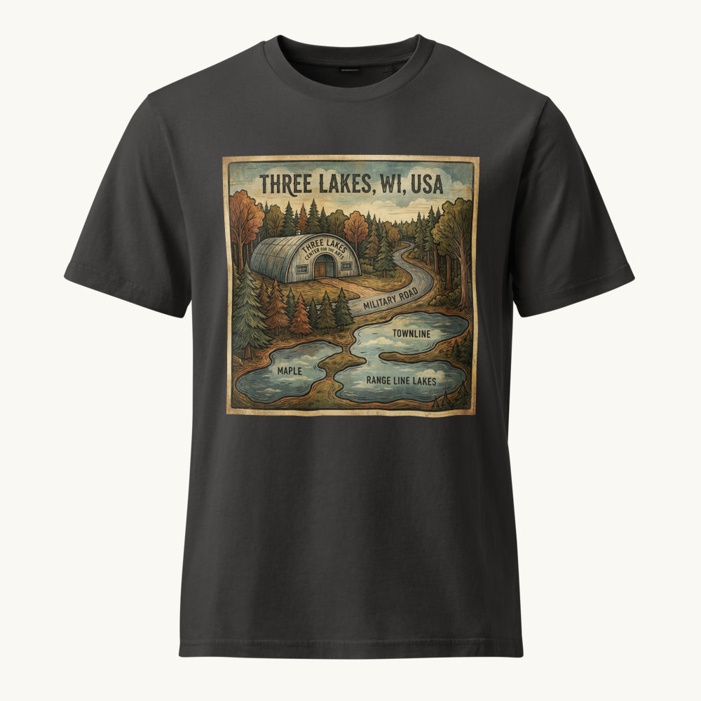 Three Lakes, WI Vintage Tee