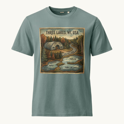 Three Lakes, WI Vintage Tee