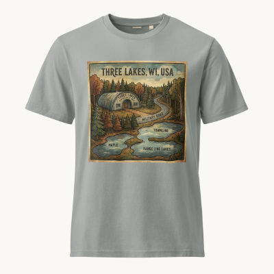 Three Lakes, WI Vintage Tee