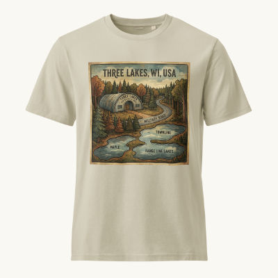 Three Lakes, WI Vintage Tee