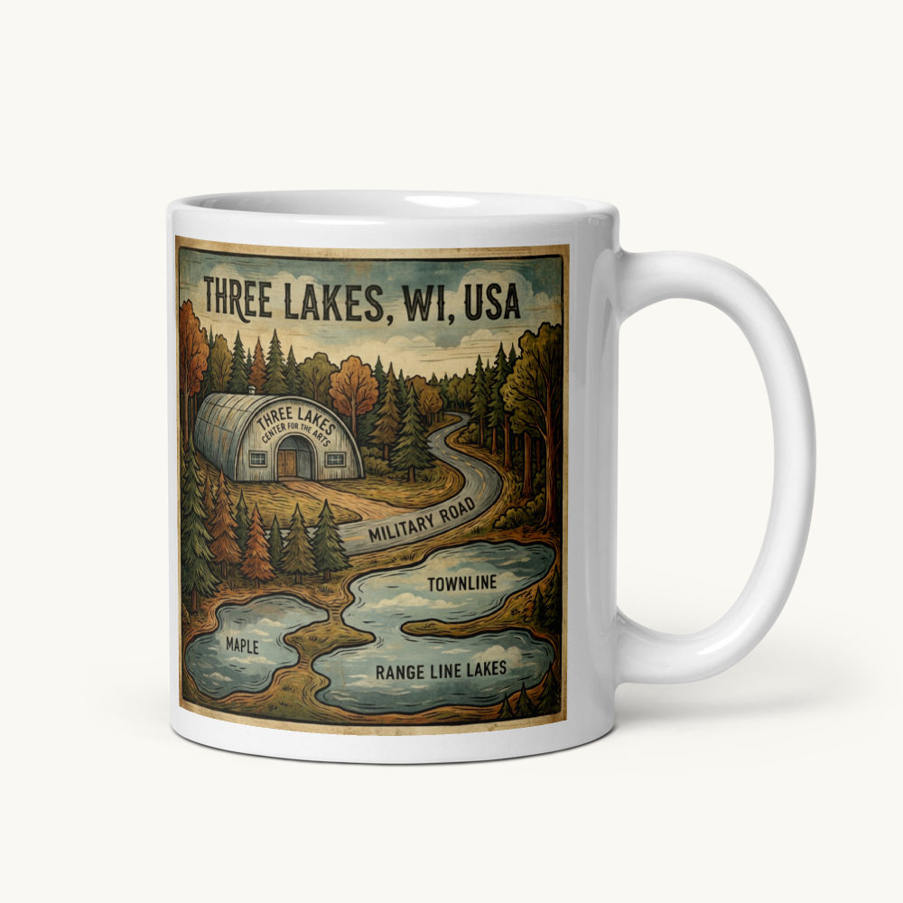 Three Lakes, WI Coffee Mug