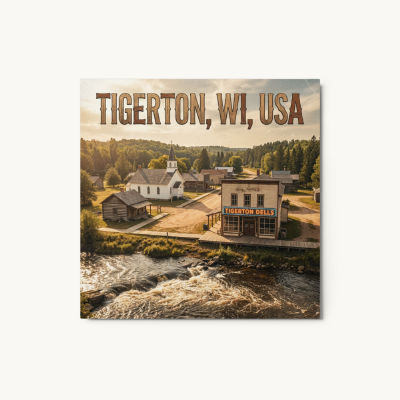 Tigerton, WI Metal Print