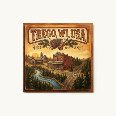 Trego, WI Metal Print