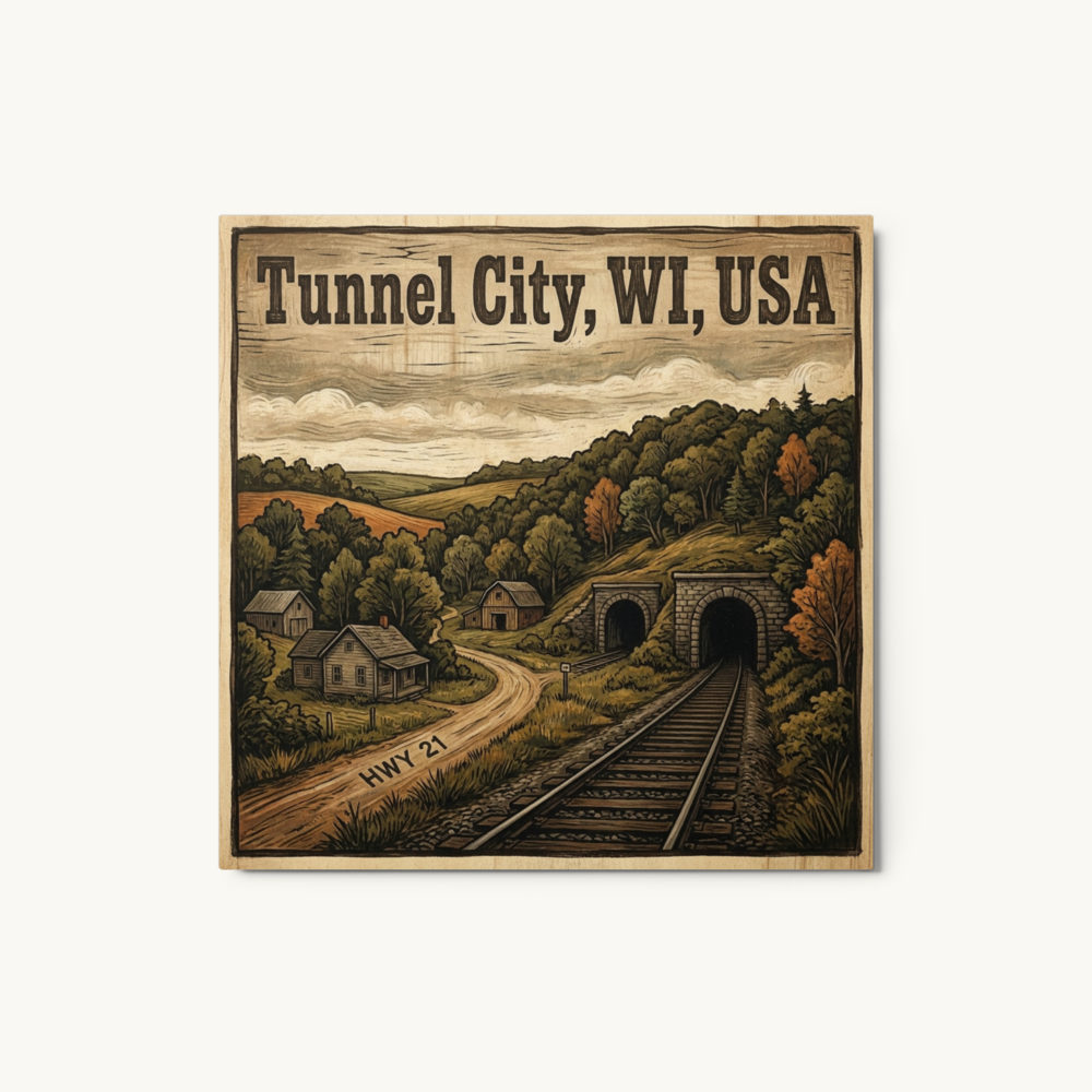Tunnel City, WI Metal Print
