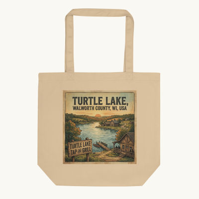 Turtle Lake, WI Tote Bag
