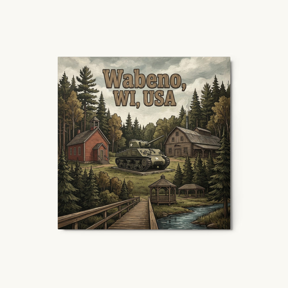Wabeno, WI Metal Print