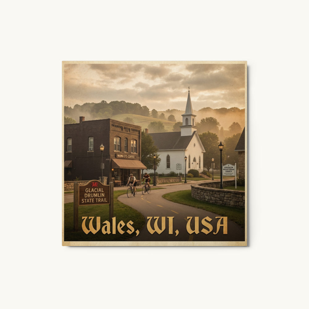 Wales, WI Metal Print