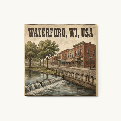 Waterford, WI Metal Print