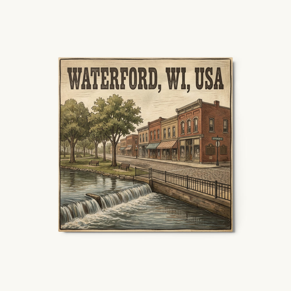 Waterford, WI Metal Print