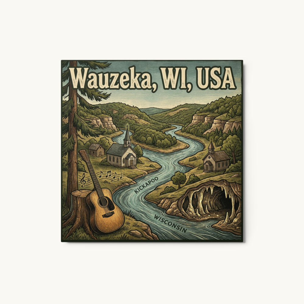 Wauzeka, WI Metal Print